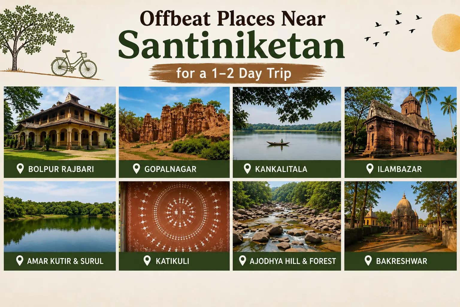 Offbeat Places Near Santiniketan